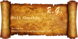 Roll Gusztáv névjegykártya